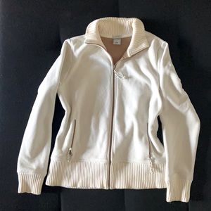 Old Navy fleece light weight zip up coat.